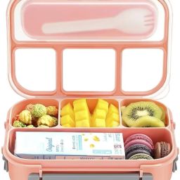 Multitype Use Lunch Organizer Food Storage Microwave Safe Tiffin Box Food Grade 4 Containers Lunch Box-image-79