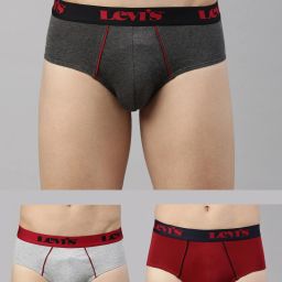 Pack of 3 Tag Free Comfort & Smartskin Technology Style# 065 Ultra Supima Cotton Solid Men Brief-image-38