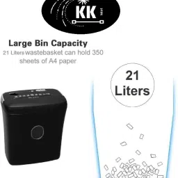 KK MART 10 Sheets Cross Cut Paper Shredder with CD & Credit Card Cutter Paper Trimmer image 3