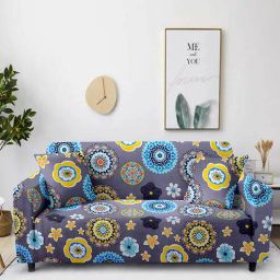 cortina Multicolor Traditional Polyester (1Pc) Seater Sofa Cover-picture-20