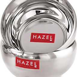 Stainless Steel Dessert Bowl Serving Bowl Stainless Steel Katori Set Of 2 200 ml each, Silver-image-16