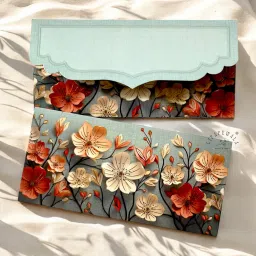 Exclusive Floral Design Money and Shagun Envelopes for Wedding,Gifting|Gold Foil Envelopes-6