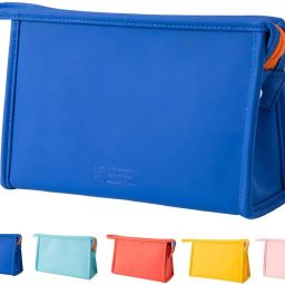 Women Blue Cosmetic Bag-image-64