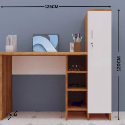 speciality panels Multipurpose Hutch Desk with storage & Termites resistance Engineered Wood Multipurpose Table image 4