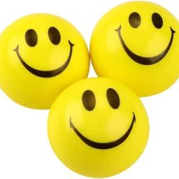 Smiley Ball forHand ExerciseStress Reliever Smile Ball Cute Face Soft SpongeBall- 7.6 cm-14