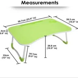 the jasmine pearl Multipurpose Foldable Table with Cup Holder, Study , Bed ,Table, Portable Wood Portable Laptop Table image 2