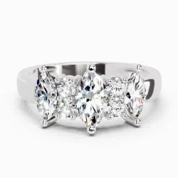 Sparkles Lab Grown Diamond 14kt White Gold ring-image-15