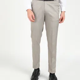 Men Relaxed Grey Viscose Rayon Trousers-image-24
