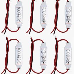 6 PCS Strip Light Controller 12V-24V Single Color Brightness Dimmer Electronic Components Electronic Hobby Kit-12
