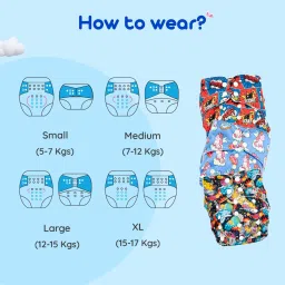 bumtum Baby Ultrahygiene Cloth Diaper With Insert Reusable,Panda + Sloth image 5