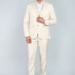 Men 2SB 3 PC NOTCH WITH PIPING W/C-S.SLIM Solid Suit-image-73
