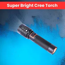 Rechargeable Torch Light, Telescopic Zoom, Ultra Bright LED Flashlight J223 Torch-image-34