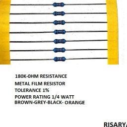 180K-OHM RESISTANCE,100PCS,1%,MFR,1/4 W,FIXED RESISTOR Fixed Resistor-image-71