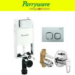 Half Frame Concealed Cistern, with divater body upper espiron set of 1 pic 209 Dual Flush Tank-8
