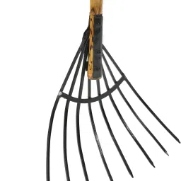 15 inch wide Mild Steel Straw Fork With Bamboo Handle Pitchfork-picture-19