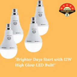 Pack of 4 – 12W Inverter Bulbs with Power Cut Backup 3 hrs Bulb Emergency Light-image-16