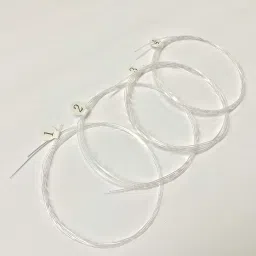 amg music Unique Set Of Nylon Ukulele Strings for Soprano Concert Tenor 1A,2E,3C,G4 White Concert Ukelele Strings image 2