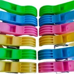 Clips Cloth Duty Rust Pegs Hanger Towel Dryer Drying Pins Clip (Pack of 12) Plastic Cloth Clips-image-23