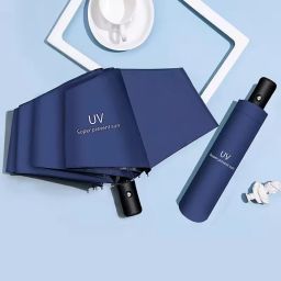 3 Fold UV Protection with Auto Open and Close Umbrella-image-63