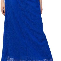 Women Self Design Regular Blue Skirt-image-7