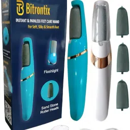 INSTANT & PAINLESS FEET CARE WAND WITH 3 STONE ROLLERS (FOR DRY & CRACKED FEET)-image-3