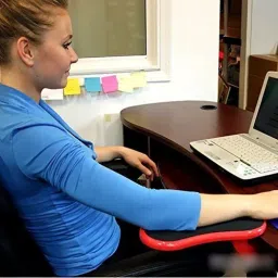 krenz Armrest Pad Desk Attachable Computer Table Arm Support Mouse Pads Arm Wrist Rests Chair Extender Hand Shoulder Protect plastic Arm Rest Pad Wrist Rest image 3