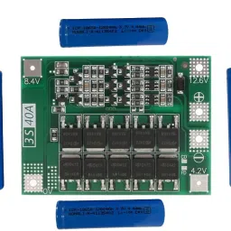 BMS Protection Board 3S 40A 11.1V 12.6V With 6* 18650 Li-Ion Lithium 1200 mAH Blue Battery Combo Electronic Components Electronic Hobby Kit-image-24