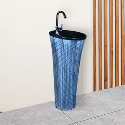 clayplus EXCLUSIVE TM SERIES'S PREMIUM GRADE CERAMIC PEDESTAL WASH BASIN Pedestal Basin-picture-2