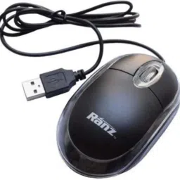 VK TRADERS Ranz Wired Optical Mouse USB 2.0 2000dpi Wired Laser Mouse (USB 2.0, Black) Wired Ambidextrous LaserGaming Mouse-12
