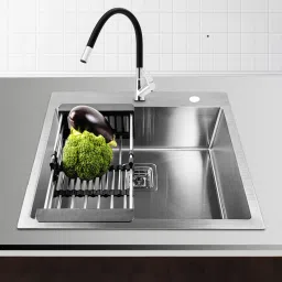 24" X 18" X 10" SINGLE BOWL WITH TAP HOLE HANDMADE KITCHEN 24" X 18" X 10" SINGLE BOWL WITH TAP HOLE HANDMADE KITCHEN Vessel Sink-image-19