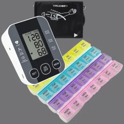 Balson K-S10 Digital Blood Pressure Monitor with Talking Guidance + MDB-101 Weekly Pill Organizer for Reliable Health Monitoring and Medicine Management I Bp Monitor-17