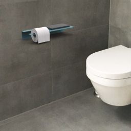 Self Adhesive Wall Mounted+Screw -Tissue Paper Roll Holder( Color: Smoke Grey) Steel Toilet Paper Holder-image-35