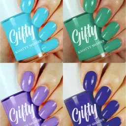 No Toxin Nail Lacquer (Brights Combo) Diva Collection4 Sky Blue,Dark Green,Purple,Dark Blue-image-36