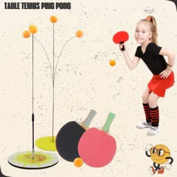 Best Table Tennis Ping Pong Rebound Rackets and Balls Base Training Practice Toy-image-51