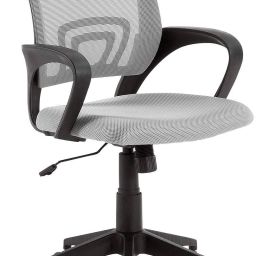 Low Back Executive Ergonomic Desk Mesh Chair in Light Grey Colour Fabric Office Executive Chair-13