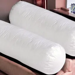 Round Microfibre Solid Bolster Pack of 2-29