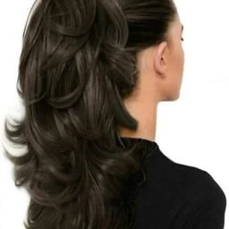 Ponytail Extension, Extension Ponytail 22" Long ClawBrown color Hair Extension-image-55