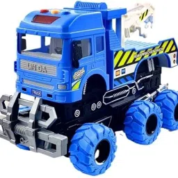 Go Tow Truck Toy 6 Wheels Deformation Truck with Lights and Sound Vehicle-17