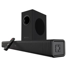 Portronics Pure Sound 107 soundbar with subwoofer, delivering 200W HD sound and immersive 3D sound effects for the best home theater experience.-image-12
