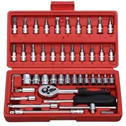High Quality Pro 46pcs Socket set Ratchet size 1/4-inch Combination Screwdriver Set-8