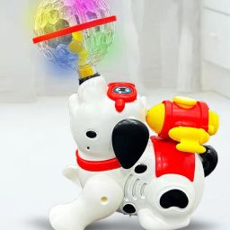 Dancing Dog Musical Toys for KIDS Smoke Spray Flashing Light Sound 360° Rotating-25
