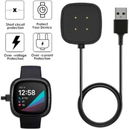 A CONNECT Z Charger Compatible with Fitbit Sense & Versa 3 Charging Pad image 3