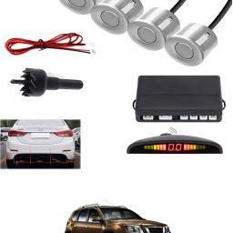 4Silver Parking Sensor With LED Display Increased Safety For Car-265 Universal 4 Silver Reverse Parking Sensor With LED Display For Cars-265 Parking Sensor-image-19