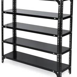Slotted Angle CRC Sheet 5 Shelves Multipurpose Storage Metal Open Book Shelf-29