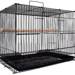 15 Inch (1.25 Feet ) Small Black Bird Rabbit, Hamster Cage Hard Crate Pet Crate-image-25