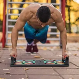 1443 PORTABLE PUSH UP BOARD SYSTEM BODY BUILDING EXERCISE TOOL Ab Exerciser-26