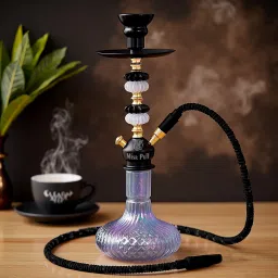Premium Rainbow Lustrous Glass 17 inch Glass Hookah-2