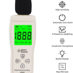 amicisense Digital Sound Level Meter, Decibel Meter 30-130db Audio Noise Measuring Device Sound Meter image 2