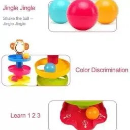 amtiq 4 Layer Ball Drop and roll Swirling Tower for Baby and Toddler Toys image 5
