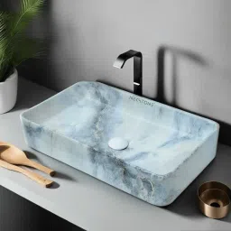 Premium Designer Ceramic Wash Basin Counter top basin (Glossy) slate 413 Table Top Basin-image-23